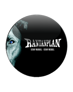 RANTANPLAN 'Stay Rudel - Stay Rebel weiss' Button