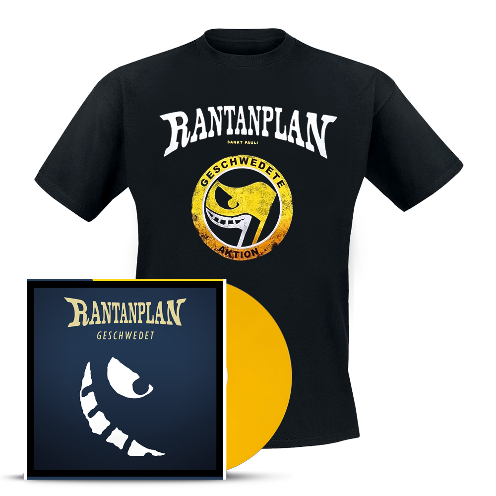 RANTANPLAN 'Geschwedet' Vinyl Gelb + Shirt Black Edition